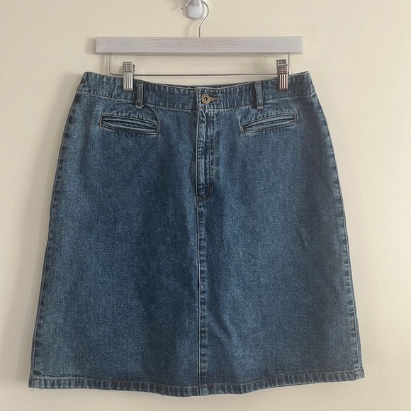 Liz Claiborne Dresses & Skirts - Liz Claiborne Lizwear Jeans Denim Skirt Vintage 2002‎ Casual Summer y2k S/M